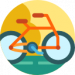 cykel ikon i farver